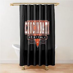 Football Shower Curtain Cincinnati Bengals