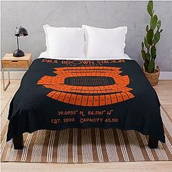 Cincinnati Bengals Paul Brown Stadium Throw Blanket