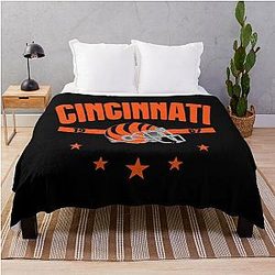Football Cincinnati Bengals Throw Blanket