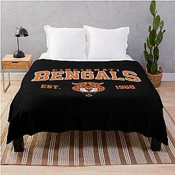Football Cincinnati Bengals Throw Blanket
