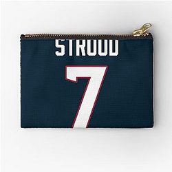 CJ Stroud 7 Texans Zipper Pouch