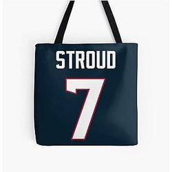 C.J. Stroud 7 Texans All Over Print Tote Bag