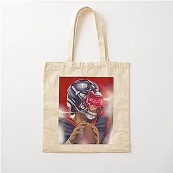 Texans QB CJ Stroud Cotton Tote Bag