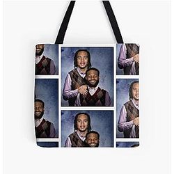 CJ Stroud Nico Collins Football Tote Bag