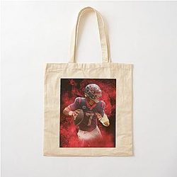 CJ Stroud Houston Sports Art Cotton Tote Bag