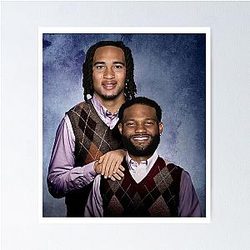 CJ Stroud Nico Collins Football Poster
