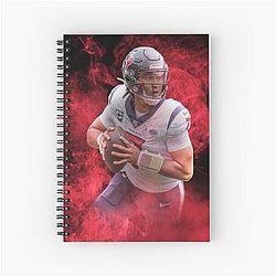 C J Stroud Houston Sports Spiral Notebook