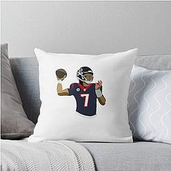 C.J. Stroud Throwing Football Pillow
