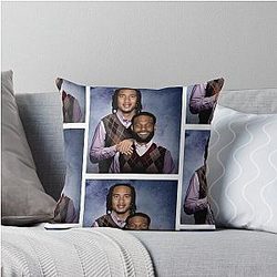 CJ Stroud Nico Collins Football Throw Pillow