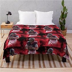 C.J. Stroud Houston Sports Art Throw Blanket