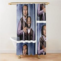 C.J. Stroud Nico Collins Football Shower Curtain