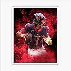 C.J. Stroud Houston Sports Art Sticker
