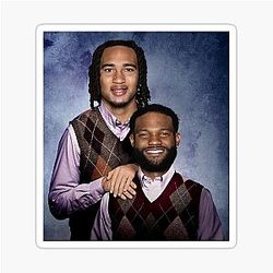 C.J. Stroud Nico Collins Football Sticker