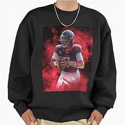 CJ Stroud Houston Sports Art Oversized Sweatshirt
