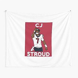C.J. Stroud Points to God Tapestry