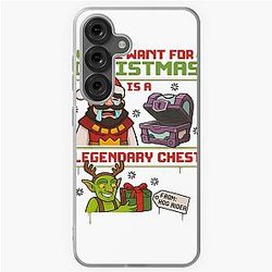 Clash Royale Christmas All I Want for Christmas Is Legendaries Chest Samsung Galaxy Soft Case