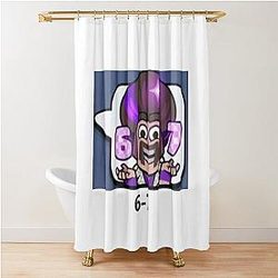 6-7 Emote Clash Royal Meme T-Shirt Shower Curtain
