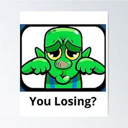 Goblin Emote Clash Royale T-Shirt CHRISTMAS Poster