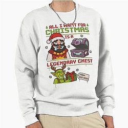 Clash Royale Christmas All I Want for is Legendaries Chest Pullover Sweatshirt