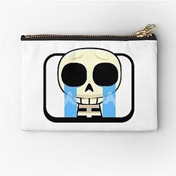 Crying Skeleton Clash Royale Inspired Design Pouch