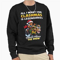 Clash Royale All I Want for Christmas is Legendaries Pullover Sweatshirt