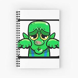 Goblin Crying Emote Clash Royale Spiral Notebook