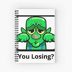 Goblin Emote Crying Spiral Notebook Clash Royale T-Shirt CHRISTMAS GIFT