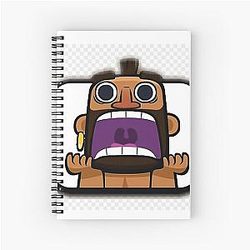Hog Rider Scream Clash Royale T-Shirt Spiral Notebook