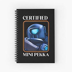 Certified Mini Pekka Clash Royale Spiral Notebook