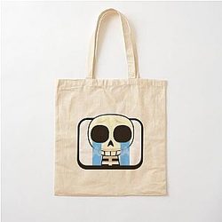 Crying Skeleton Clash Royale Design Cotton Tote Bag