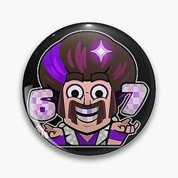 Funny Six Clash Royale Pin
