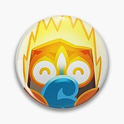 Fire Spirit Candle - Clash Royale Design Pin