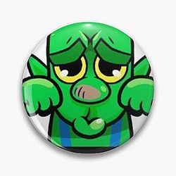 Clash Royale Funny Gobling Emote You Crying T-Shirt Pin