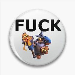 Fuck Furnace – Clash Royale Meme Design Pin