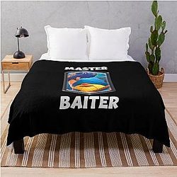 Clash Royale Master Baiter Funny Fisherman Throw Blanket