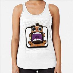 Hog Rider Scream Clash Royale T Shirt Racerback Tank Top