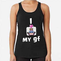 I Love My GF Clash Royal Racerback Tank Top
