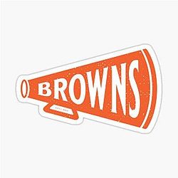 Vintage Megaphone - Cleveland Browns (Orange Browns) Limited Edition Perfect Gift for Cat Lovers Sticker