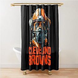 Art Cleveland Browns Shower Curtain