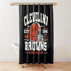 Art Cleveland Browns Shower Curtain