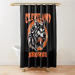 Art Cleveland Browns Shower Curtain