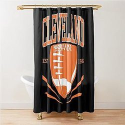Art Cleveland Browns Shower Curtain