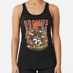 Art Cleveland Browns Racerback Tank Top