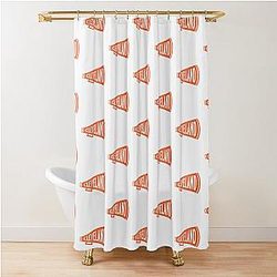 Vintage Megaphone Cleveland Browns Limited Edition Perfect Gift for Cat Lovers Shower Curtain