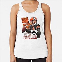 Joe Flacco Cleveland Browns Racerback Tank Top