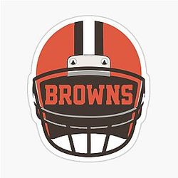 Helmet Hustle Cleveland Browns Fan Gear Stickers