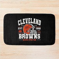 Art Cleveland Browns Bathroom Mat