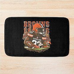 Art Cleveland Browns Bath Mat