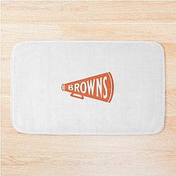 Vintage Megaphone Cleveland Browns Limited Edition Perfect Gift for Cat Lover Bath Mat