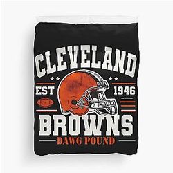 Art Cleveland Browns Duvet Cover